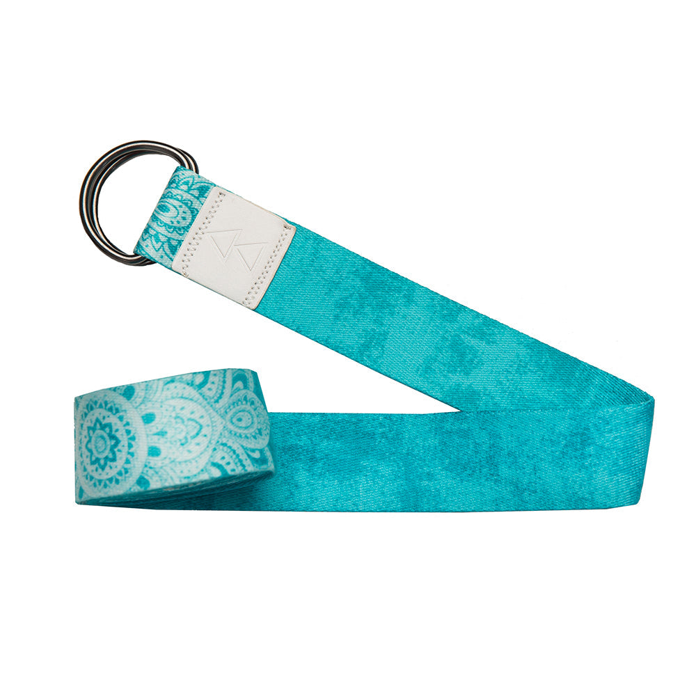 Yoga Design Lab Yoga Strap Mandala Turquoise V398-YDL-ST-MANDALA TURQUOISE