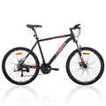Trinx MTB Mens Mountain Bike 26 inch Shimano Gear 21-Speed [Colour: Matt Black White/Red] [Size Of Frame: 19 V406-M136_19_RED