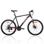 Trinx MTB Mens Mountain Bike 26 inch Shimano Gear 21-Speed [Colour: Matt Black White/Red] [Size Of Frame: 19 V406-M136_19_RED