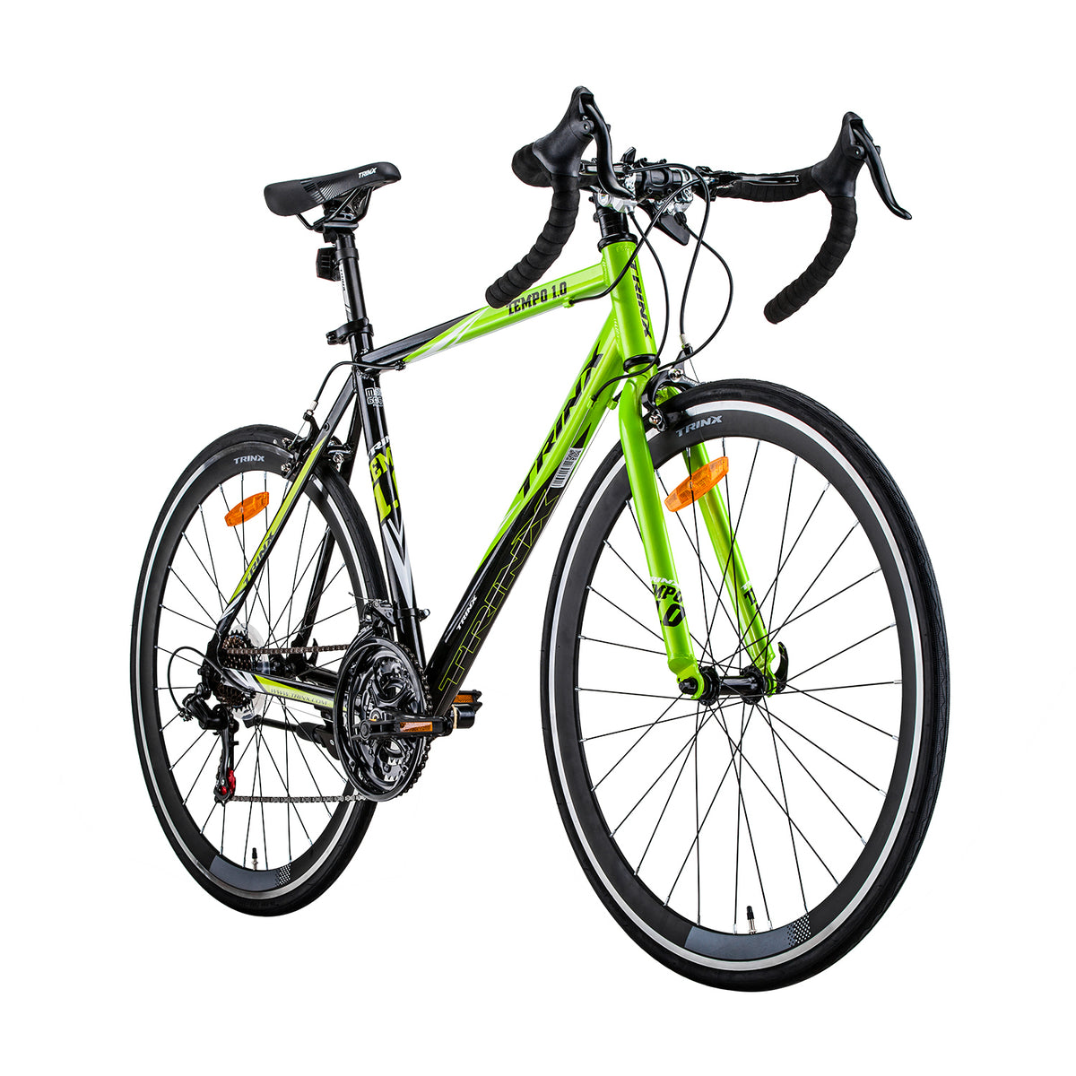 Trinx 700C Road Bike TEMPO1.0 Shimano 21 Speed Racing Bicycle 59cm Black/Green V406-TEMPO1.0_59GREEN