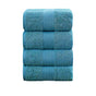 Linenland 4 Piece Cotton Bath Towels Set - Blue V406-TOWPAK01BL