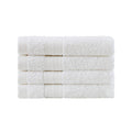 Linenland Bath Towel Set - 4 Piece Cotton Washcloths - White V406-TOWPAK03WH