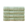 Linenland Bath Towel 4 Piece Cotton Hand Towels Set - Sage Green V406-TOWPAK04GR