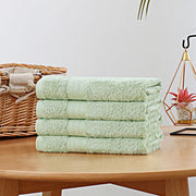 Linenland Bath Towel 4 Piece Cotton Hand Towels Set - Sage Green V406-TOWPAK04GR