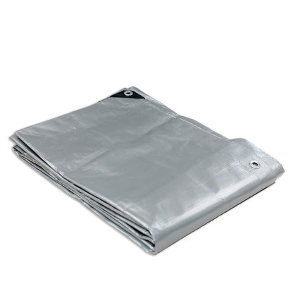 Heavy Duty Silver Black Tarp Tarpaulin 1.8x2.4m V406-TS68