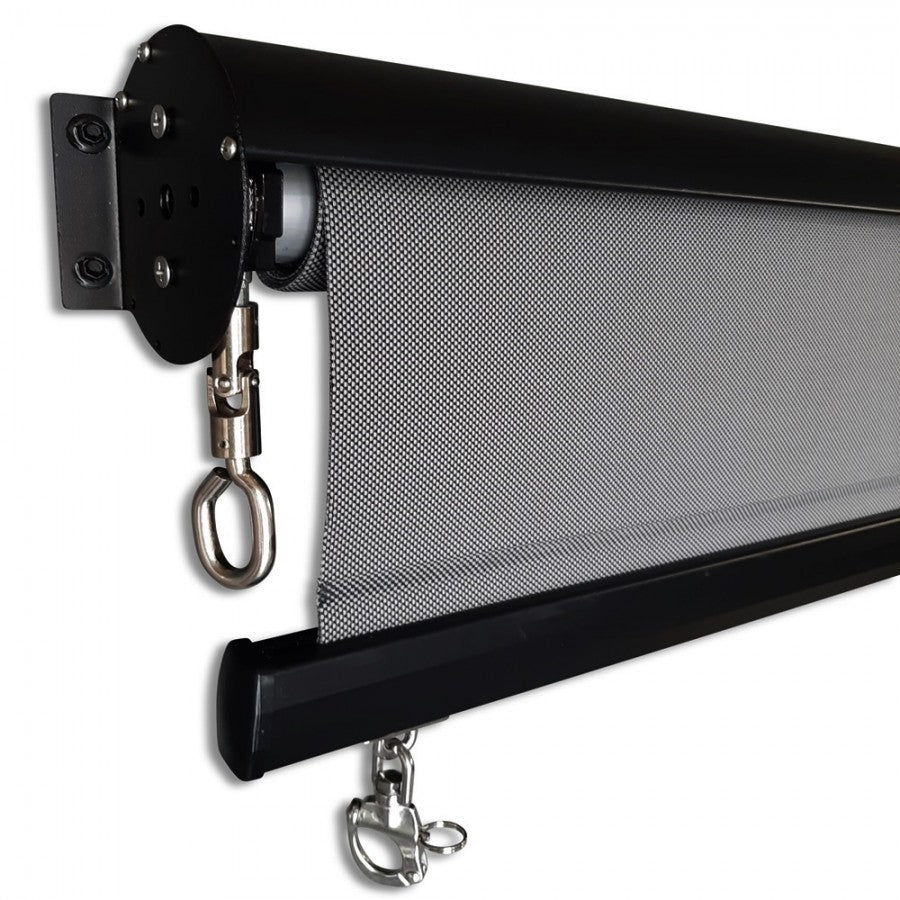 Outdoor Roller Blind Sun Screen Awning With Aluminium Hood 1.8, V410-ROLL-CHARC1800