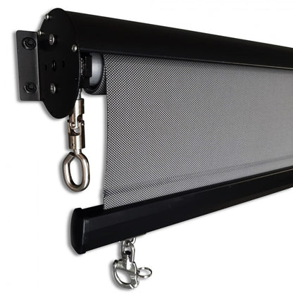 Outdoor Roller Blind Sun Screen Awning With Aluminium Hood 1.8, V410-ROLL-CHARC1800