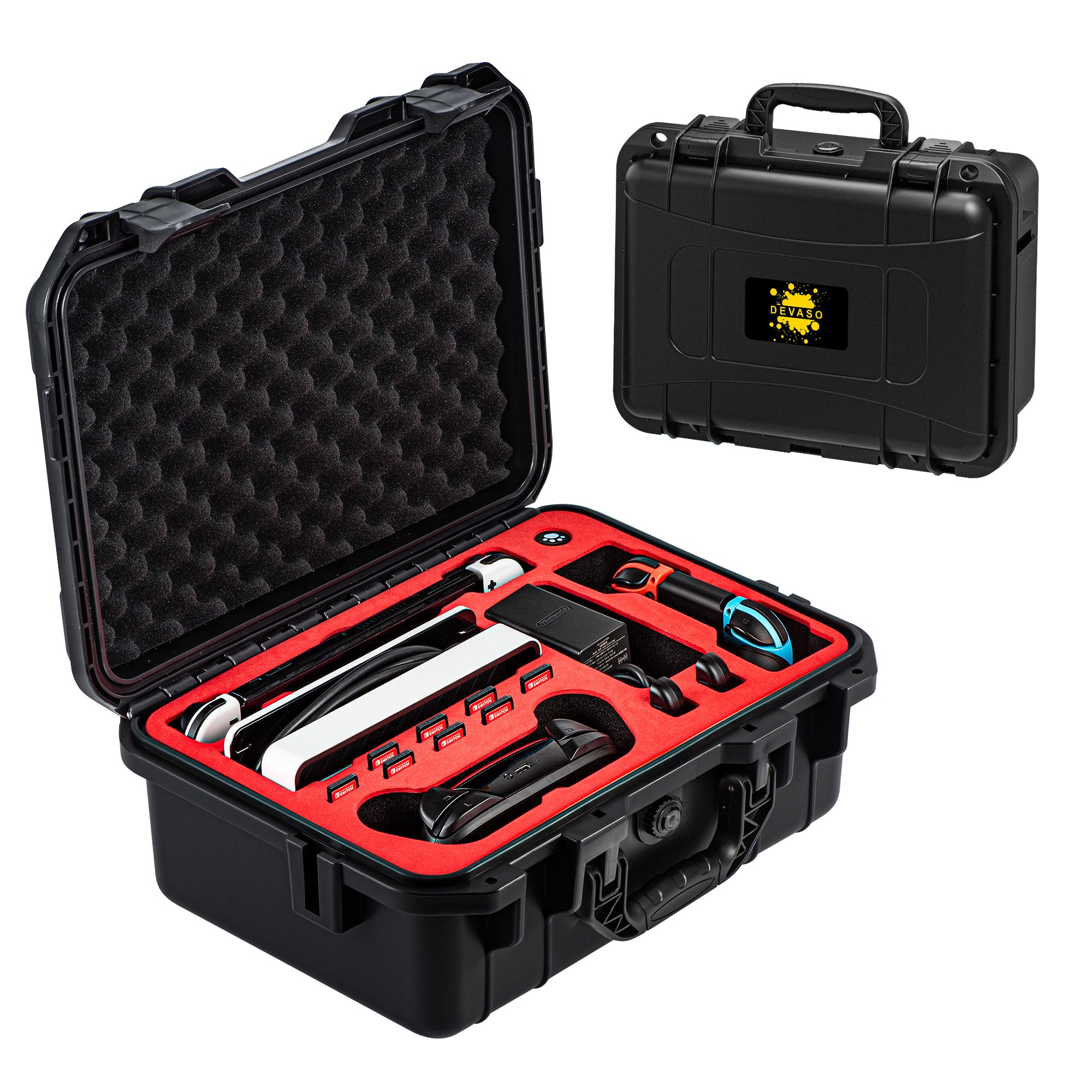 DEVASO Carrying Case for Nintendo Switch OLED Case, Professional Safe Hard-Black V413-1120486