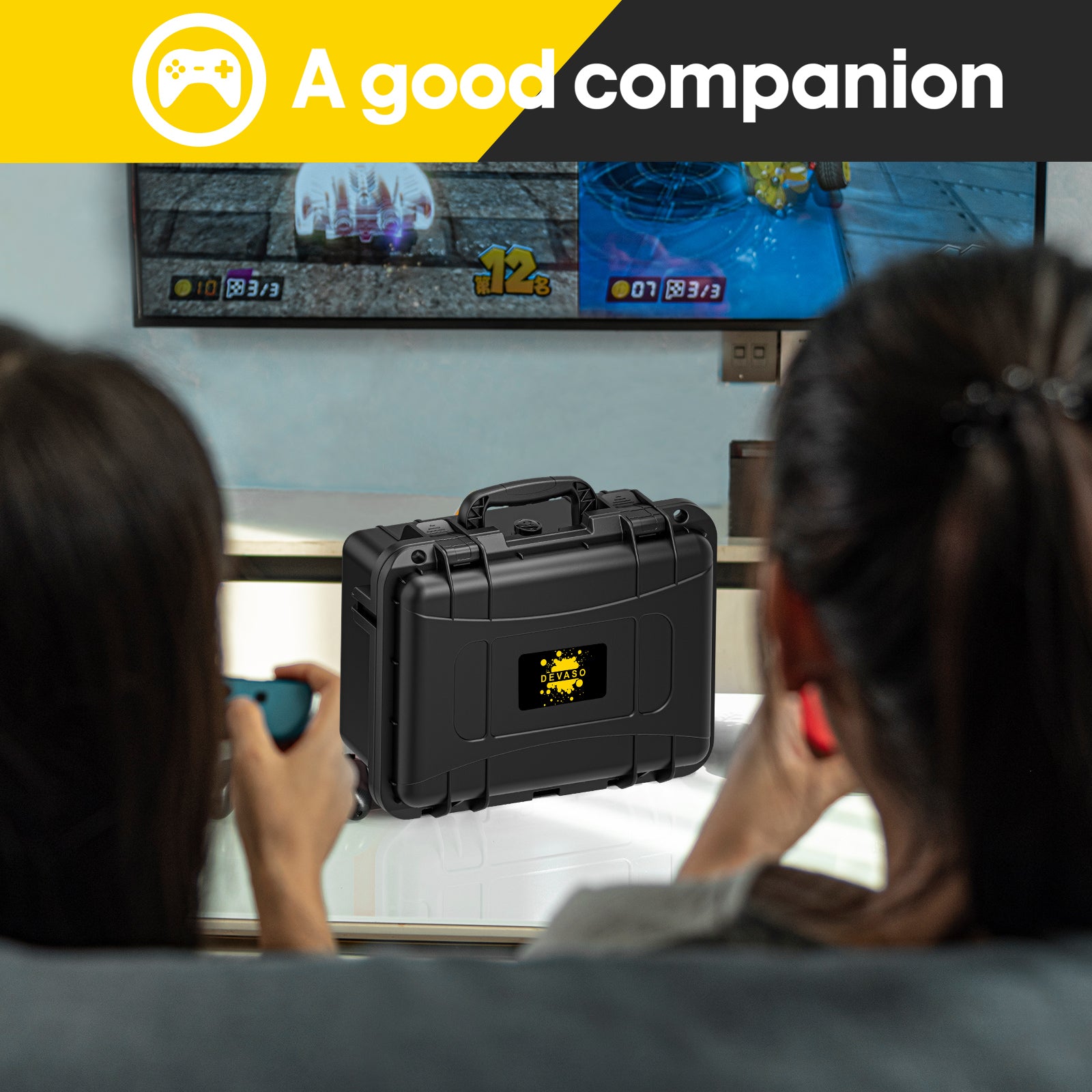 DEVASO Carrying Case for Nintendo Switch OLED Case, Professional Safe Hard-Black V413-1120486