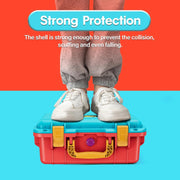 DEVASO Carrying Case for Nintendo Switch OLED Case, Professional Safe Hard-Red & Blue V413-1120486-RB