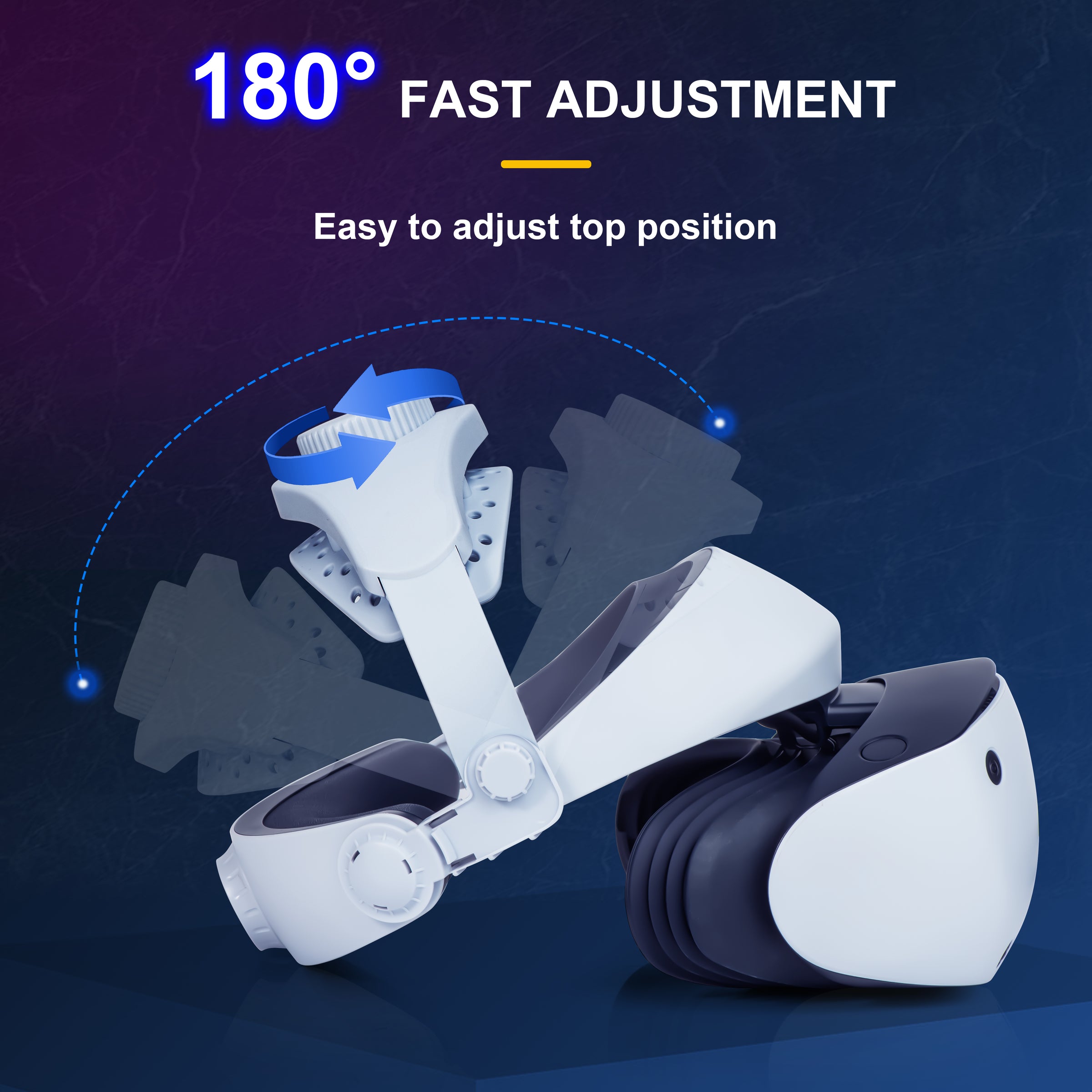 DEVASO Adjustable Head Strap for Playstation VR2, Reduced Pressure Lightweight V413-1122138