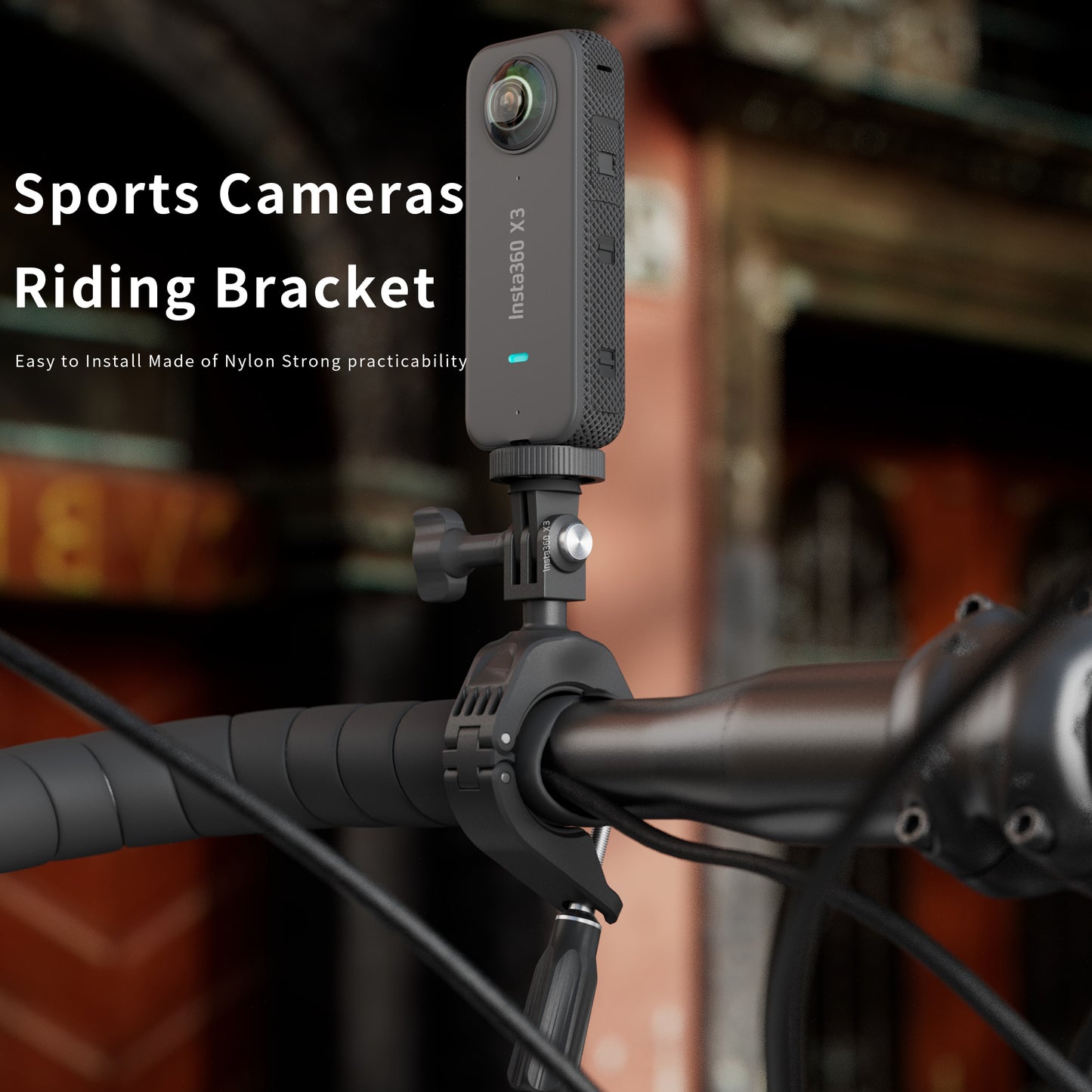 STARTRC Bike Camera Handlebar Mount Aluminum Alloy Plastic Motorcycle DJI Insta V413-1YTY0003