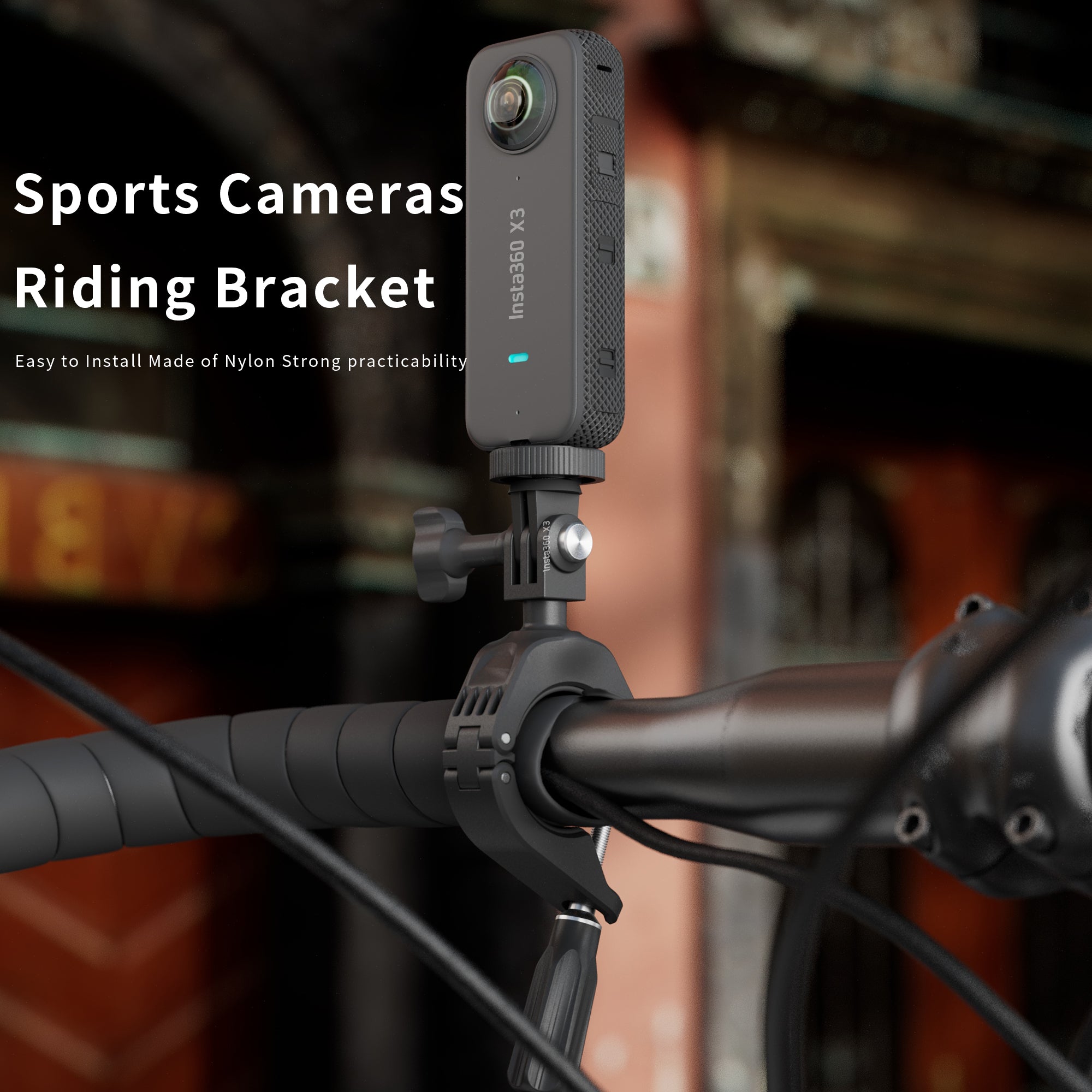 STARTRC Bike Camera Handlebar Mount Aluminum Alloy Plastic Motorcycle DJI Insta V413-1YTY0003