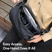 ULANZI BP11 8L Camera Sling Bag with Tripod Holder for Men Women, Lightweight Splash-proof DSLR/Mirrorless V413-B158