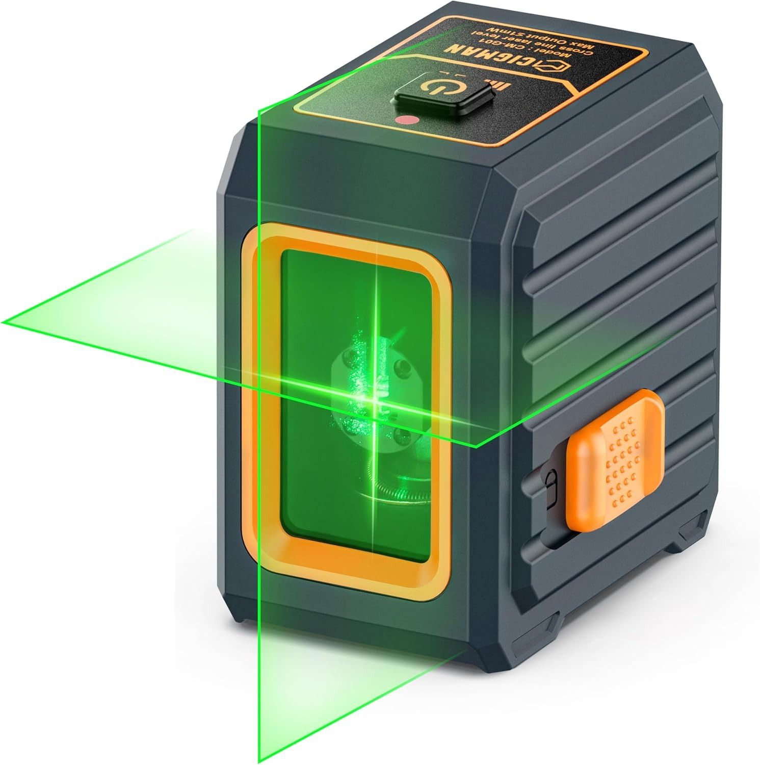 Cigman Line Laser, 100ft Self Leveling Laser Level with Magnetic Bracket, Green Laser Level for Picture V413-CM-G01