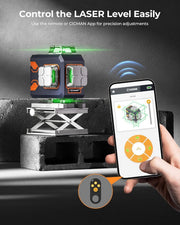 CIGMAN 4x360° 16 Lines Laser Level with Remote&APP Control, Self Leveling CM-S02