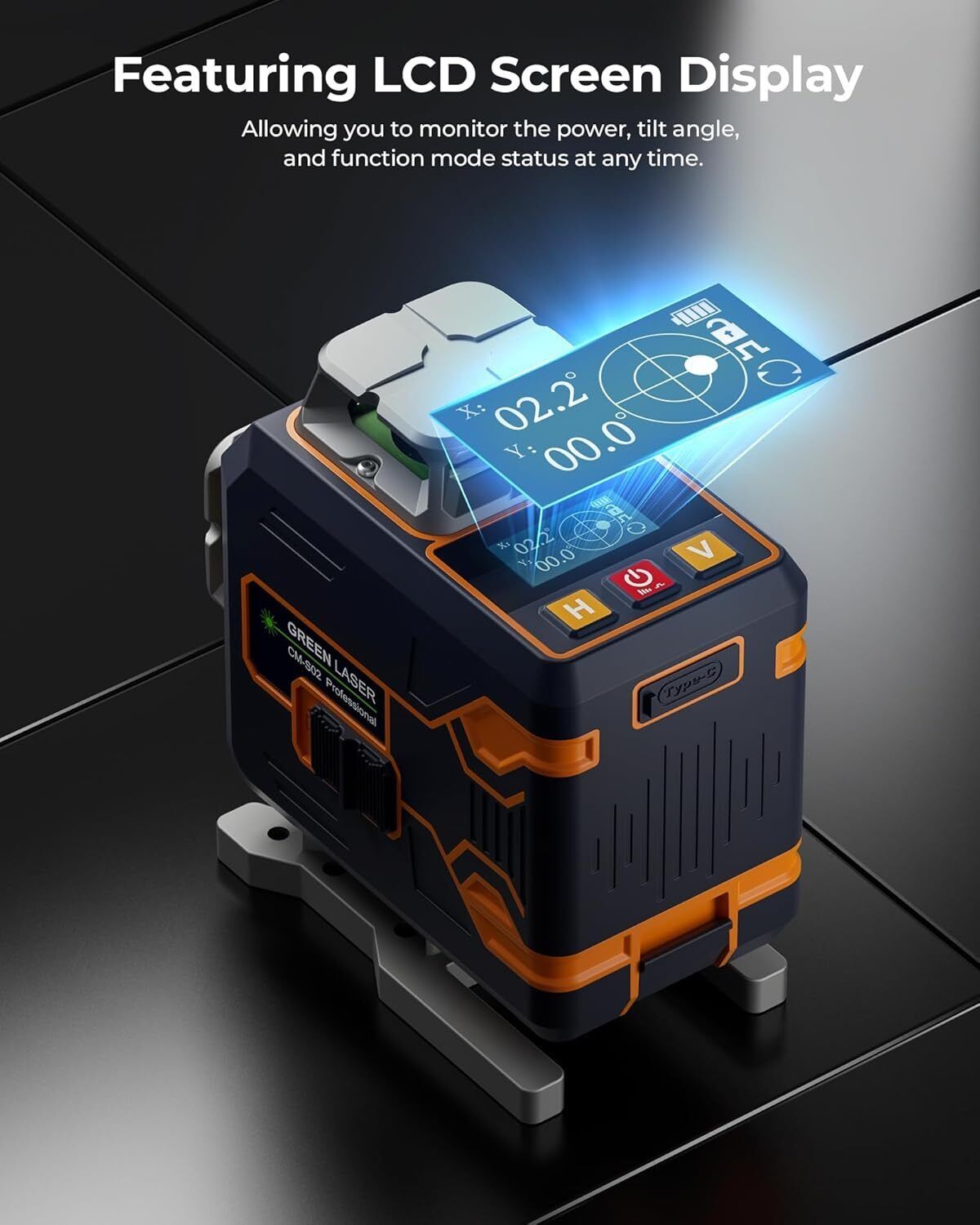 CIGMAN 4x360° 16 Lines Laser Level with Remote&APP Control, Self Leveling CM-S02