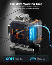 CIGMAN 4x360° 16 Lines Laser Level with Remote&APP Control, Self Leveling CM-S02