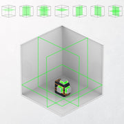 CIGMAN Laser Level CM-801 Laser Level Self Leveling 3x360 degrees3D Green Cross Line for Decoration and V413-CM801