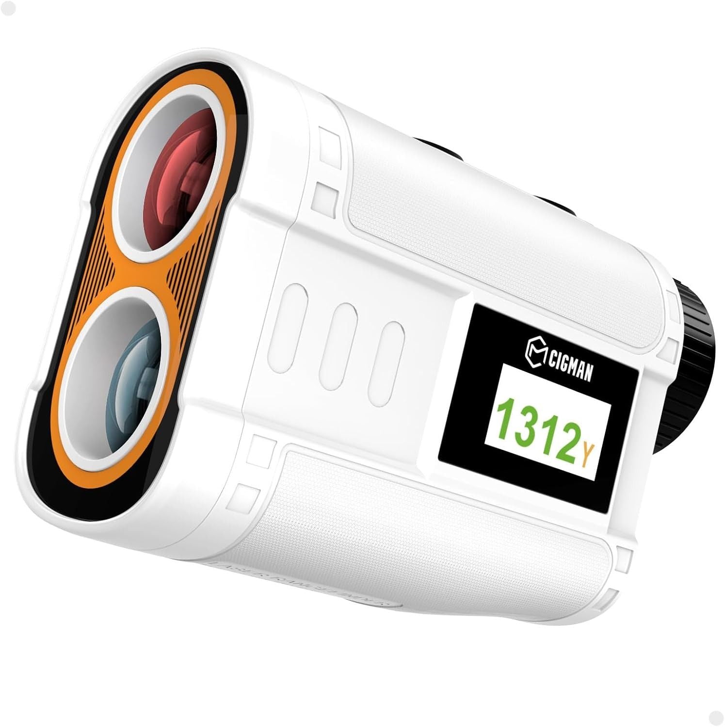 Golf Rangefinder with Slope, CIGMAN 1312 Yards Range Finder Golf, External Color Display, Flag Lock V413-CT-1200