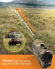 Ultra Long Range & Fast Accuracy: CIGMAN upgraded range finder measures from 5 to 3280 yards with an accuracy V413-CT3000