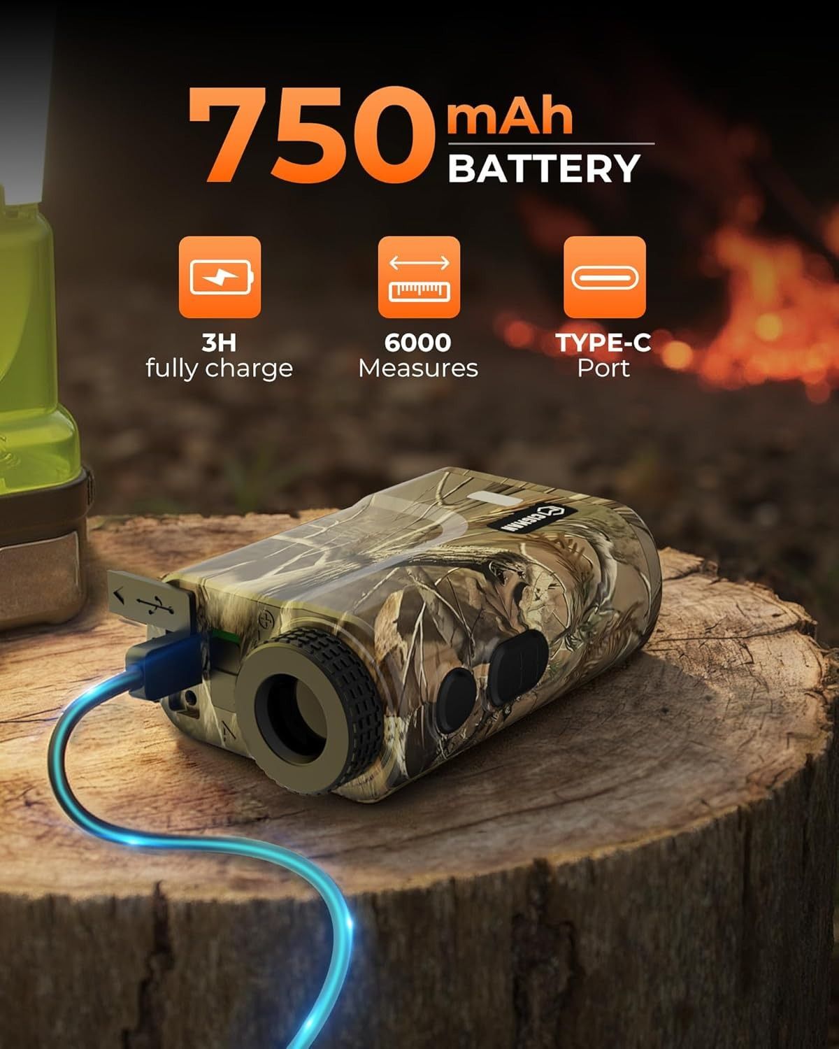 Ultra Long Range & Fast Accuracy: CIGMAN upgraded range finder measures from 5 to 3280 yards with an accuracy V413-CT3000
