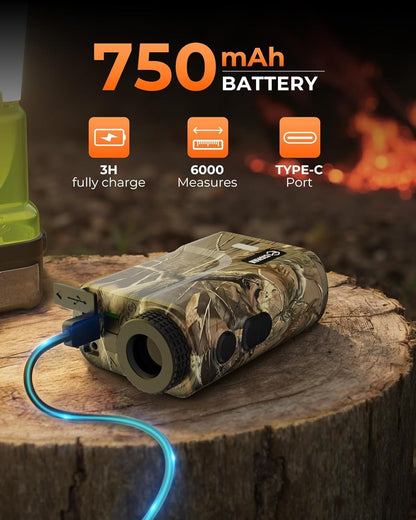 Ultra Long Range & Fast Accuracy: CIGMAN upgraded range finder measures from 5 to 3280 yards with an accuracy V413-CT3000