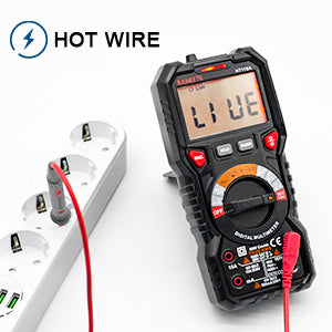 KAIWEETS Digital Multimeter TRMS 6000 Counts Voltmeter Auto-Ranging Fast Accurately Measures Voltage Current V413-HT118A