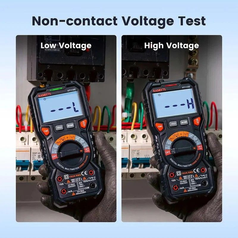 KAIWEETS HT118E Digital Multimeter TRMS 20000 Counts with Higher Resolution Auto-Ranging Voltmeter Accurately V413-HT118E