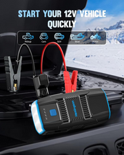 HEMINGSON 2000A Peak Battery Jump Starter Portable with 4 Modes LED Lights