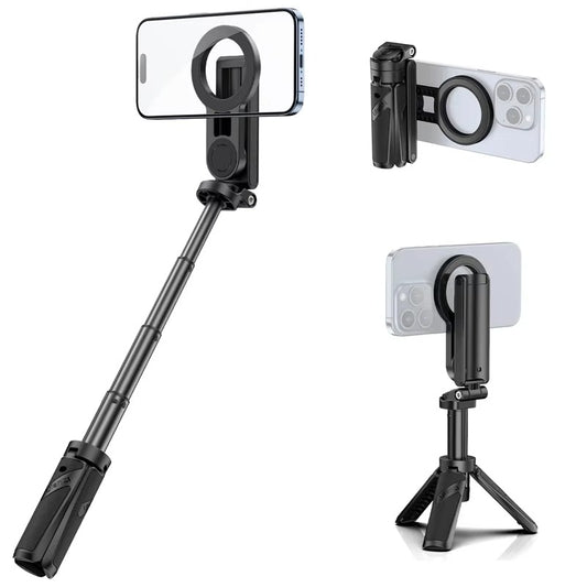 Ulanzi JJ03 Magnetic Phone Tripod Wireless Phone Grip Selfie Stick Desktop Tripod with Remote Control V413-JJ03