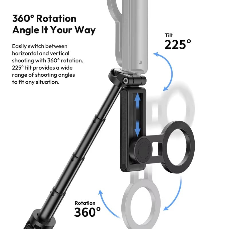 Ulanzi JJ03 Magnetic Phone Tripod Wireless Phone Grip Selfie Stick Desktop Tripod with Remote Control V413-JJ03