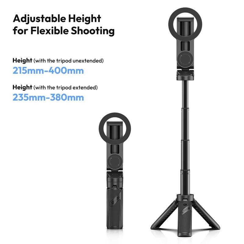 Ulanzi JJ03 Magnetic Phone Tripod Wireless Phone Grip Selfie Stick Desktop Tripod with Remote Control V413-JJ03