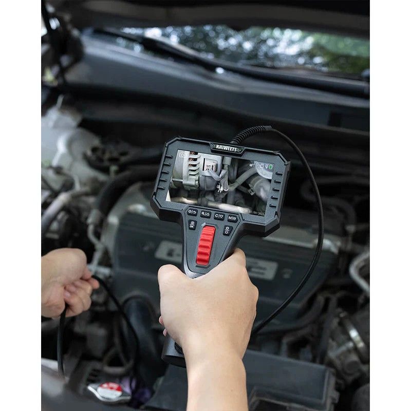 Two-Way Articulating Borescope Camera with Light, 0.25in Slim Probe, Industrial Endoscope Inspection Camera V413-KBA02