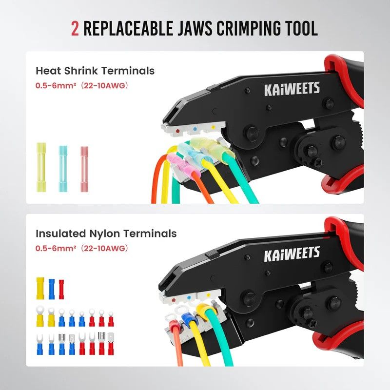 KAIWEETS KDC02 Smart Hexagonal Ferrule Crimping Tool Wire Plier Cord End V413-KDC02