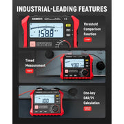 KAIWEETS Megohmmeter, Insulation Resistance Tester, Up to 100Gohm, 50V/100V/250V/500V/1000V, One-Touch V413-KE1000