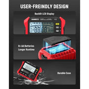 KAIWEETS Megohmmeter, Insulation Resistance Tester, Up to 100Gohm, 50V/100V/250V/500V/1000V, One-Touch V413-KE1000