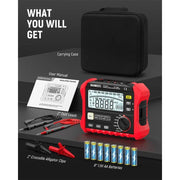 KAIWEETS Megohmmeter, Insulation Resistance Tester, Up to 100Gohm, 50V/100V/250V/500V/1000V, One-Touch V413-KE1000