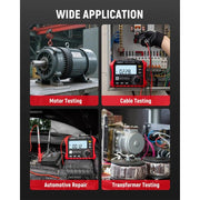 KAIWEETS Megohmmeter, Insulation Resistance Tester, Up to 100Gohm, 50V/100V/250V/500V/1000V, One-Touch V413-KE1000