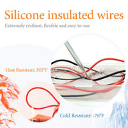 KAIWEETS Soft Silicone Electrician Test Leads Kit CAT III 1000V & CAT IV 600V with Alligator Clips and Needle V413-KET01