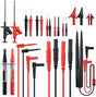 KAIWEETS 23PCS Multimeter Test Leads Kit with Replaceable Precision Probes Set and Alligator Clips, Test V413-KET05