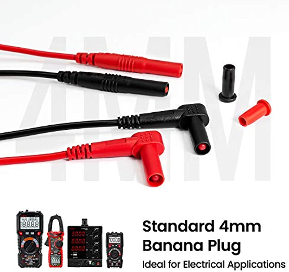KAIWEETS 23PCS Multimeter Test Leads Kit with Replaceable Precision Probes Set and Alligator Clips, Test V413-KET05