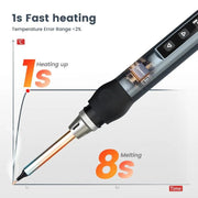 KAIWEETS KETS02 Smart Digital Soldering Iron Kit 65W Programmable AU Plug V413-KETS02