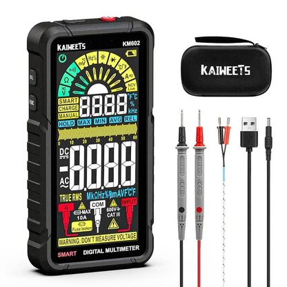 KAIWEETS Smart Multimeter Rechargeable Electrical Tester with Auto Ranging Digital Voltmeter Measures Voltage V413-KM602