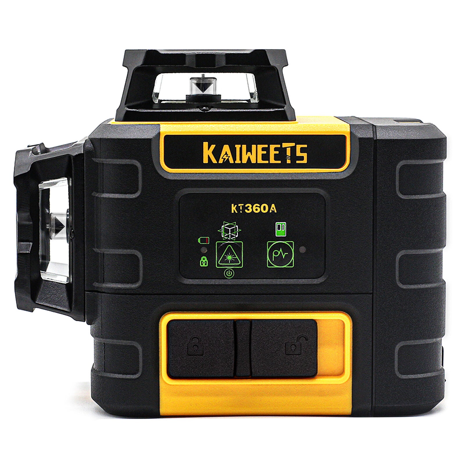 KAIWEETS KT360A Green Laser Level 3 X 360 degrees Rotary Self Leveling with 1 Rechargeable Battery V413-KT360A