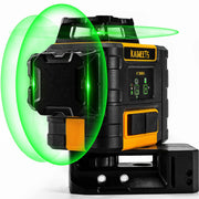 KAIWEETS KT360A Green Laser Level 3 X 360 degrees Rotary Self Leveling with 1 Rechargeable Battery V413-KT360A