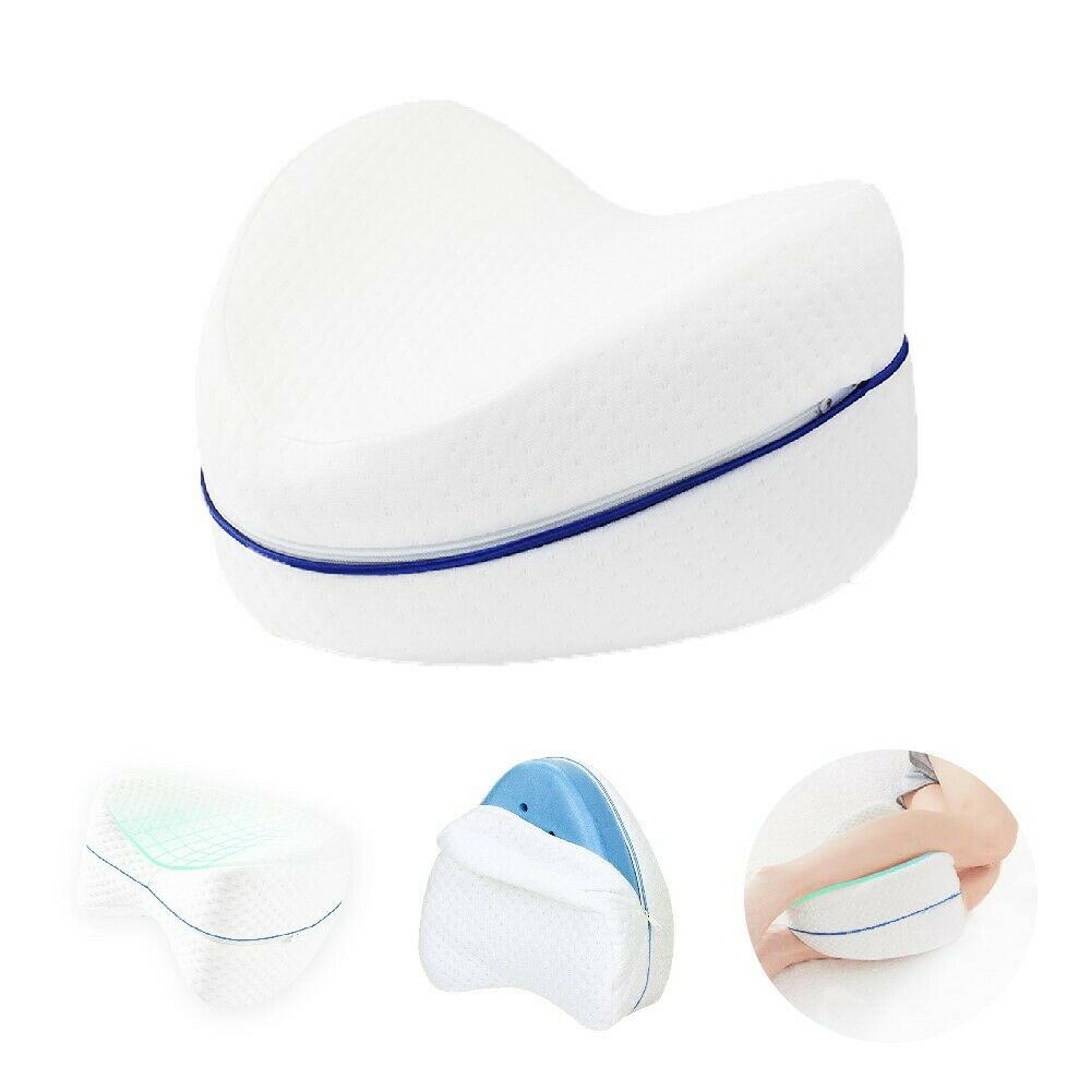 Leg Knee Support Pillow, Orthopedic Memory Foam Wedge Contour Pillow for Thighs, Leg Pillow for Back Hip Legs V413-LEG-PILLOW-BLUE