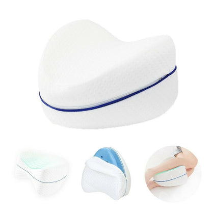 Leg Knee Support Pillow, Orthopedic Memory Foam Wedge Contour Pillow for Thighs, Leg Pillow for Back Hip Legs V413-LEG-PILLOW-BLUE