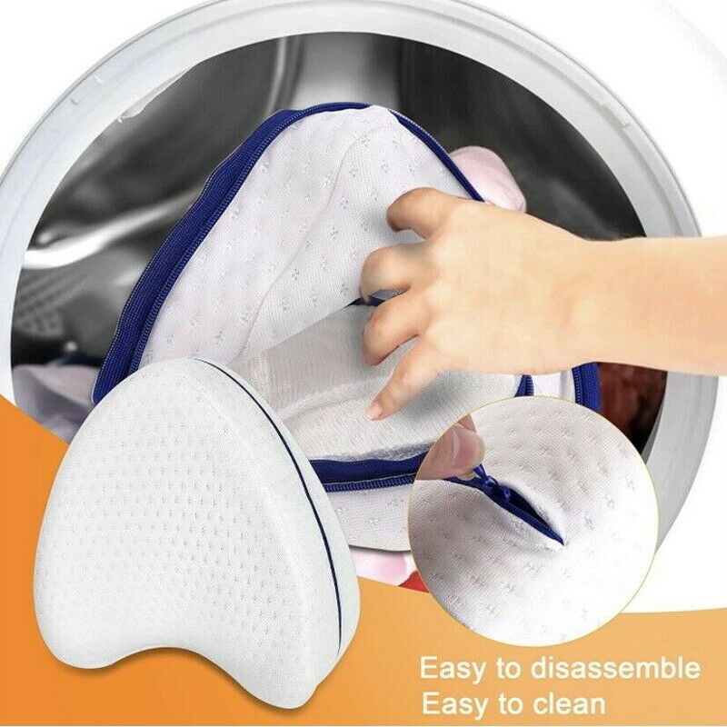 Leg Knee Support Pillow, Orthopedic Memory Foam Wedge Contour Pillow for Thighs, Leg Pillow for Back Hip Legs V413-LEG-PILLOW-BLUE