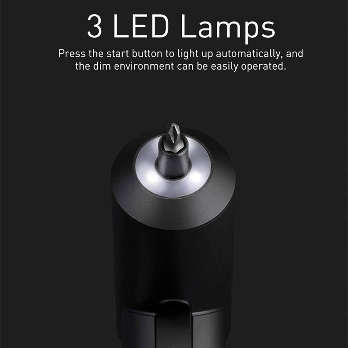Xiaomi Mijia Cordless Rechargeable Screwdriver 3.6V 2000mAh Li-ion 5N.m Electric Screwdriver With 12Pcs S2 V413-MI-301017